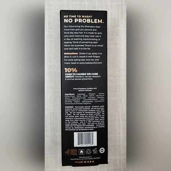 N : P Beautiful VOLUMIZING DRY SHAMPOO Size 4 oz - Picture 2 of 4